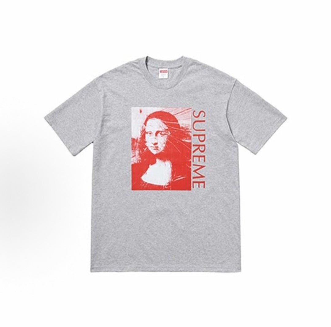 款号M475#p40💰 Supreme SS18 Mona Lisa Tee Royal 蒙娜丽莎印花短袖美式潮流T恤 男女同款 宽松版型 采用260克双纱纯棉 圆筒 从面料到辅料全部三标齐全跟足 - view 1