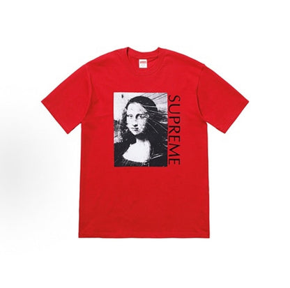 款号M475#p40💰 Supreme SS18 Mona Lisa Tee Royal 蒙娜丽莎印花短袖美式潮流T恤 男女同款 宽松版型 采用260克双纱纯棉 圆筒 从面料到辅料全部三标齐全跟足 - view 2