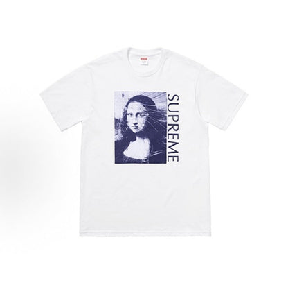 款号M475#p40💰 Supreme SS18 Mona Lisa Tee Royal 蒙娜丽莎印花短袖美式潮流T恤 男女同款 宽松版型 采用260克双纱纯棉 圆筒 从面料到辅料全部三标齐全跟足 - view 4