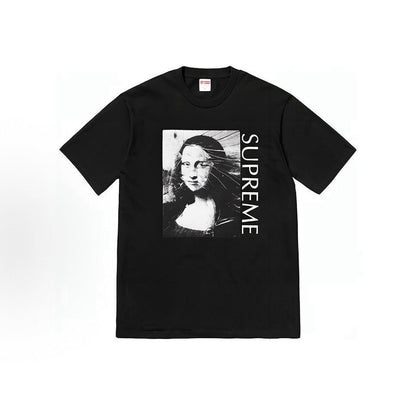 款号M475#p40💰 Supreme SS18 Mona Lisa Tee Royal 蒙娜丽莎印花短袖美式潮流T恤 男女同款 宽松版型 采用260克双纱纯棉 圆筒 从面料到辅料全部三标齐全跟足 - view 5