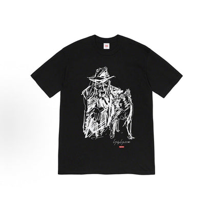 款号M480#p40💰 Supreme FW20 Week 4 x Yohji Yamamoto 山本耀司 联名款 人物素描短袖美式潮流 T恤 男女同款 宽松版型 采用260克双纱纯棉 圆筒 从面料 - view 4