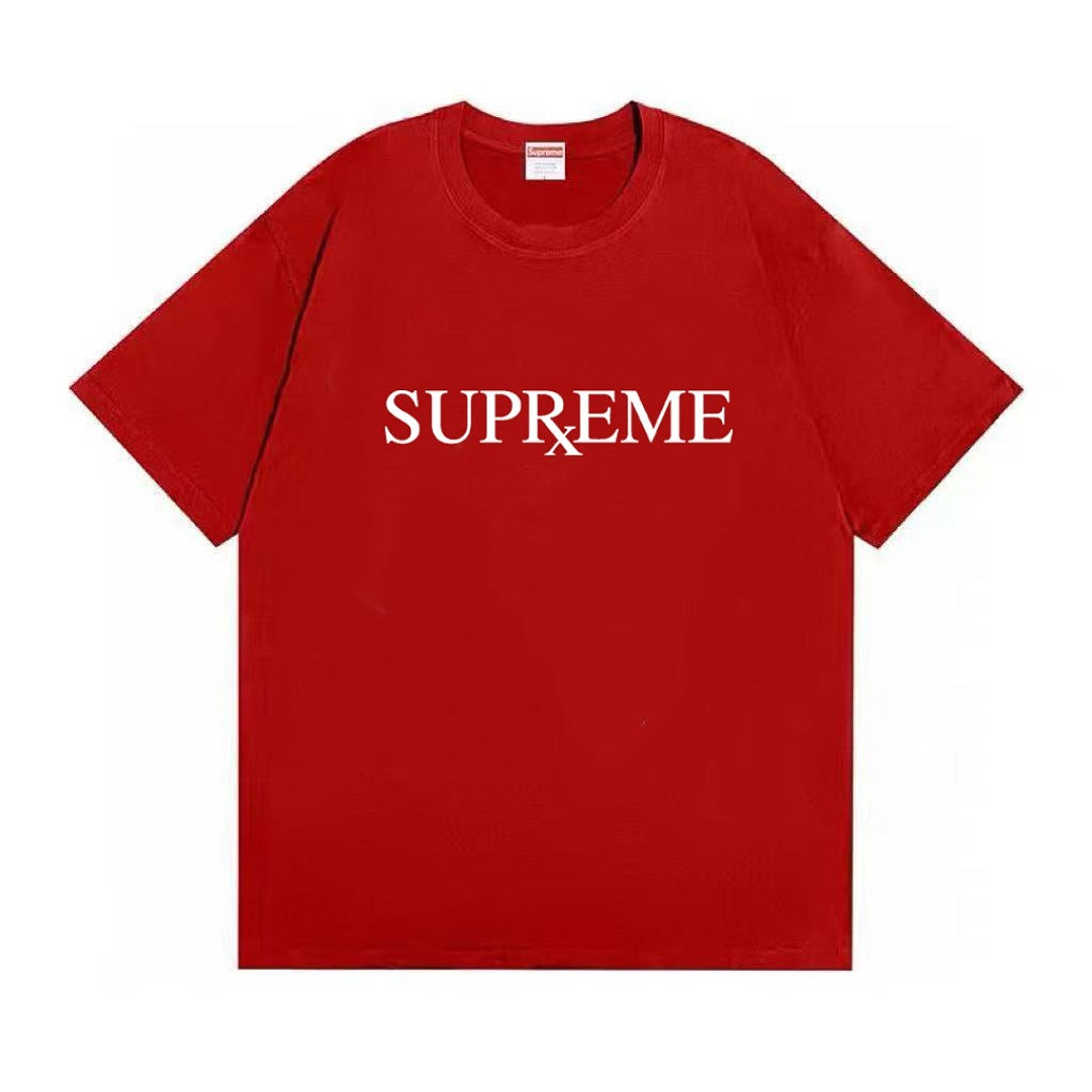 款号M481#p40💰 Supreme FW25 冬季T恤系列 Week17 RX Tee 圆领休闲正面logo印花短袖T恤 男女同款 宽松版型 采用260克双纱纯棉 圆筒 从面料到辅料全部三标齐 - view 1