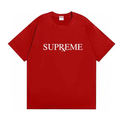 款号M481#p40💰 Supreme FW25 冬季T恤系列 Week17 RX Tee 圆领休闲正面logo印花短袖T恤 男女同款 宽松版型 采用260克双纱纯棉 圆筒 从面料到辅料全部三标齐 - view 1