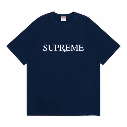 款号M481#p40💰 Supreme FW25 冬季T恤系列 Week17 RX Tee 圆领休闲正面logo印花短袖T恤 男女同款 宽松版型 采用260克双纱纯棉 圆筒 从面料到辅料全部三标齐 - view 2