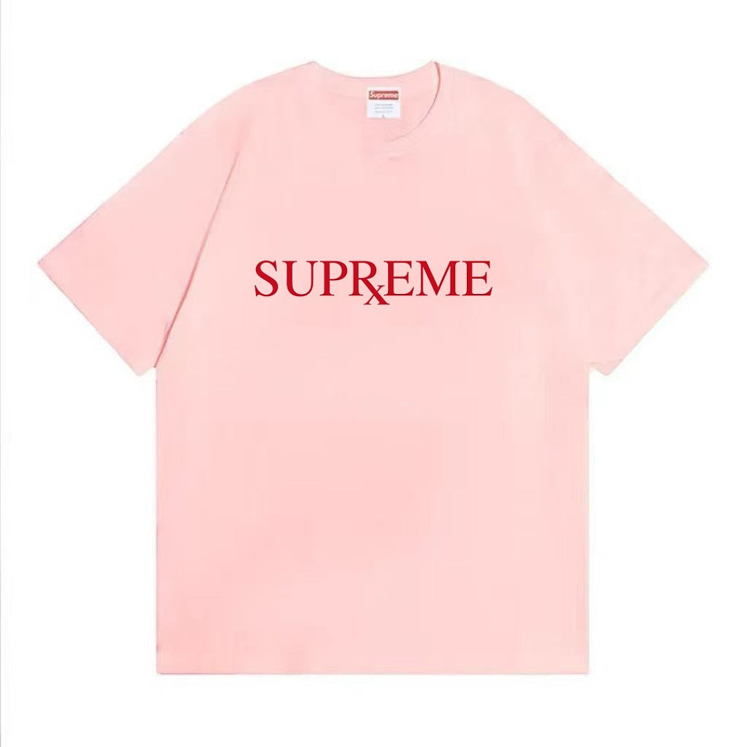 款号M481#p40💰 Supreme FW25 冬季T恤系列 Week17 RX Tee 圆领休闲正面logo印花短袖T恤 男女同款 宽松版型 采用260克双纱纯棉 圆筒 从面料到辅料全部三标齐 - view 3