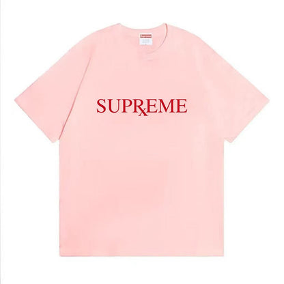 款号M481#p40💰 Supreme FW25 冬季T恤系列 Week17 RX Tee 圆领休闲正面logo印花短袖T恤 男女同款 宽松版型 采用260克双纱纯棉 圆筒 从面料到辅料全部三标齐 - view 3