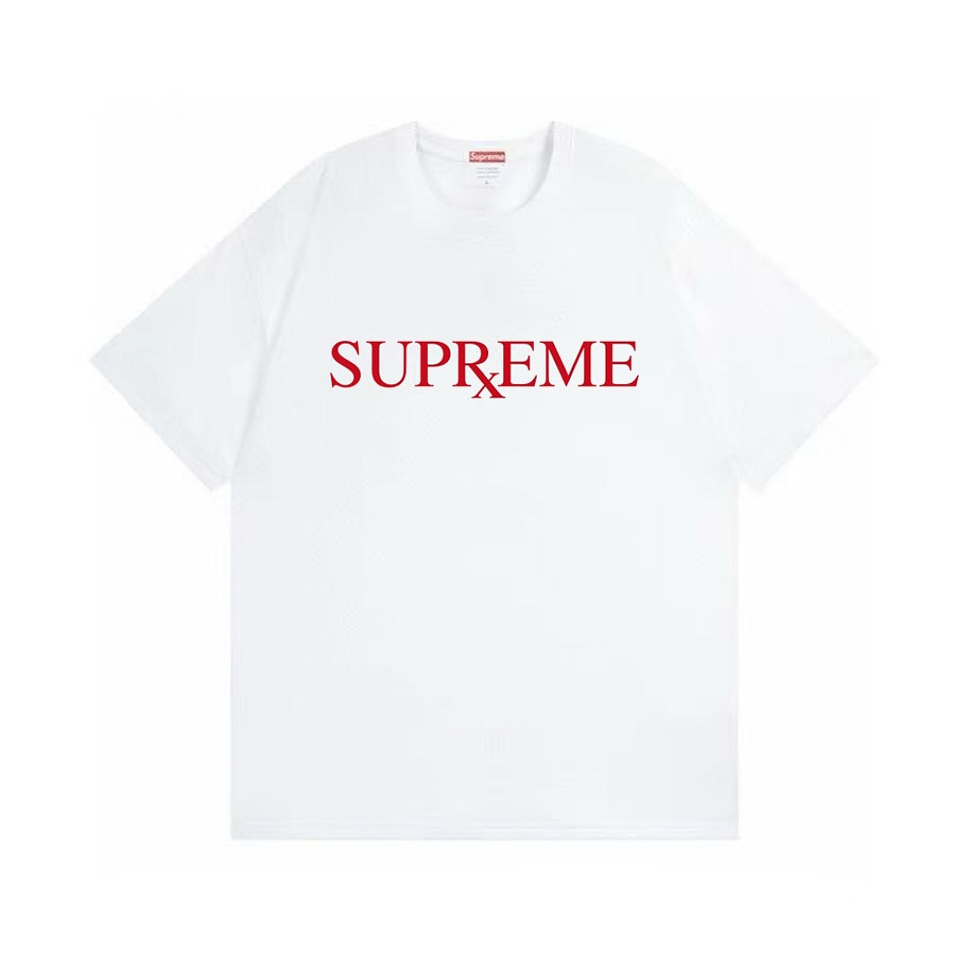 款号M481#p40💰 Supreme FW25 冬季T恤系列 Week17 RX Tee 圆领休闲正面logo印花短袖T恤 男女同款 宽松版型 采用260克双纱纯棉 圆筒 从面料到辅料全部三标齐 - view 5