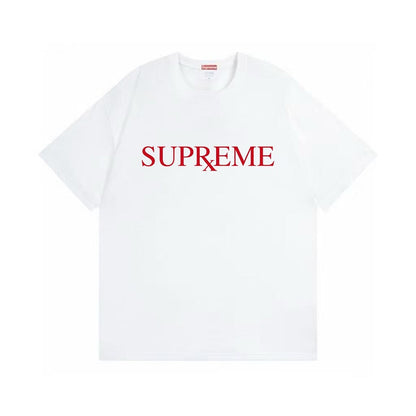 款号M481#p40💰 Supreme FW25 冬季T恤系列 Week17 RX Tee 圆领休闲正面logo印花短袖T恤 男女同款 宽松版型 采用260克双纱纯棉 圆筒 从面料到辅料全部三标齐 - view 5