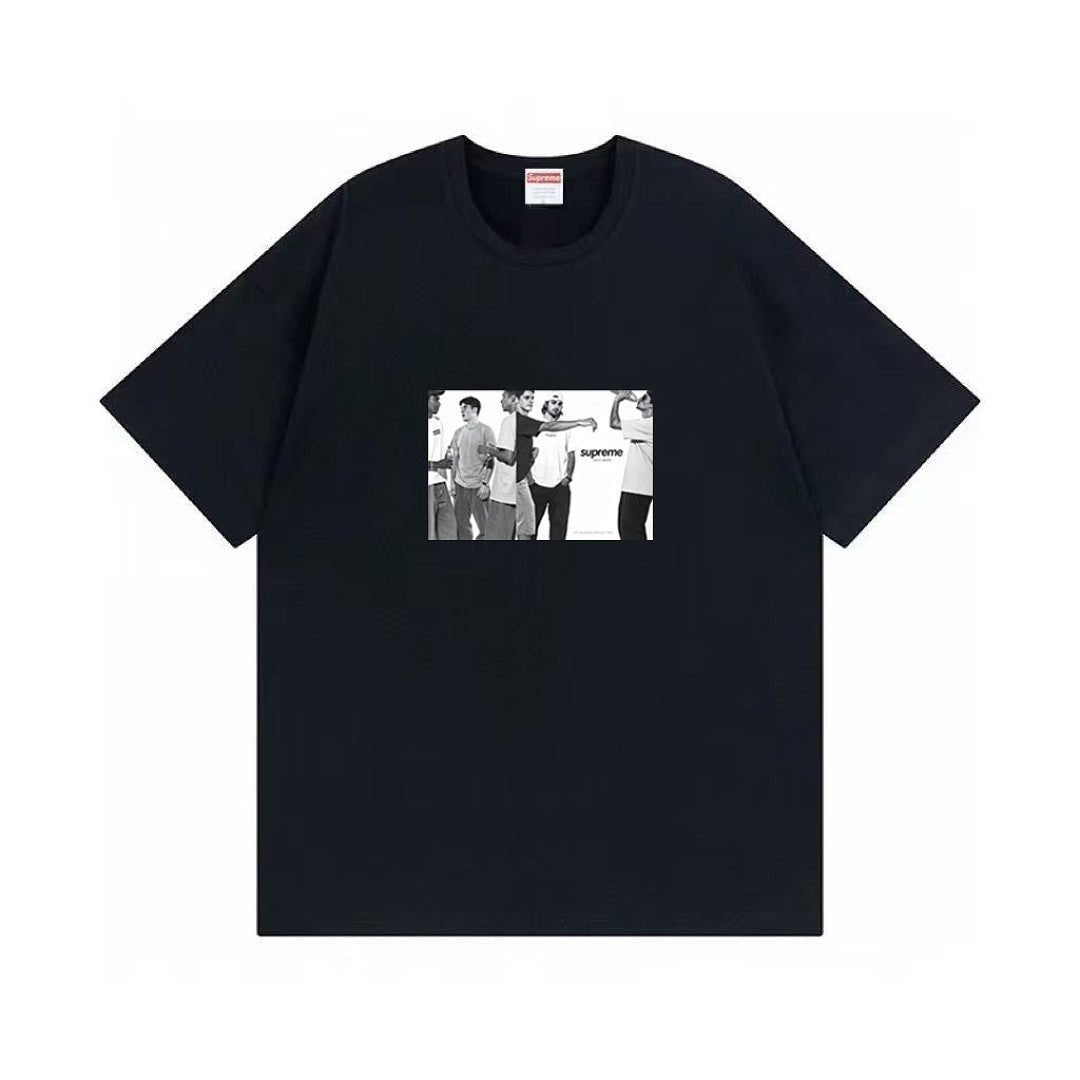 款号M482#p40💰 Supreme 19SS CLASSIC AD HOODED 门店老旧照片BOX LOGO 短T 男女同款 宽松版型 采用260克双纱纯棉 圆筒 从面料到辅料全部三标齐 - view 6