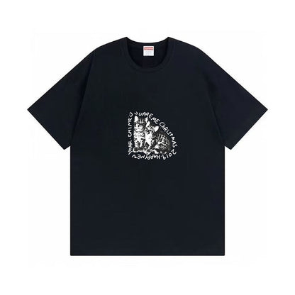 款号M485#p40💰 Supreme FW19 Week 17 Eat Me Tee 小猫印花短袖美式潮流合身T恤 男女同款 宽松版型 采用260克双纱纯棉 圆筒 从面料到辅料全部三标齐全跟足Z - view 6
