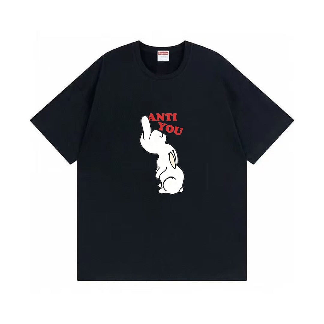 款号M486#p40💰 supreme undercover antiyou hooded sweatshirt 兔子印花短袖 男女同款 宽松版型 采用260克双纱纯棉 圆筒 从面料到辅料全部三标 - view 6