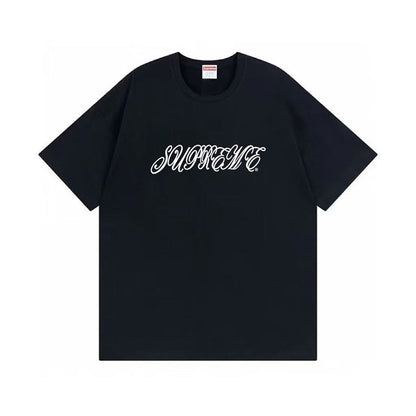 款号M489#p40💰 Supreme SS26 WEEK8 Raised Script S/S Top 草书Logo做旧宽松落肩短袖T恤 男女同款 宽松版型 采用260克双纱纯棉 圆筒 从面料到 - view 2