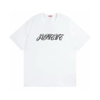 款号M489#p40💰 Supreme SS26 WEEK8 Raised Script S/S Top 草书Logo做旧宽松落肩短袖T恤 男女同款 宽松版型 采用260克双纱纯棉 圆筒 从面料到 - view 3