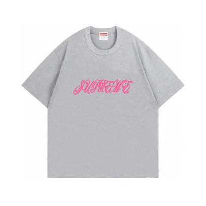 款号M489#p40💰 Supreme SS26 WEEK8 Raised Script S/S Top 草书Logo做旧宽松落肩短袖T恤 男女同款 宽松版型 采用260克双纱纯棉 圆筒 从面料到 - view 5