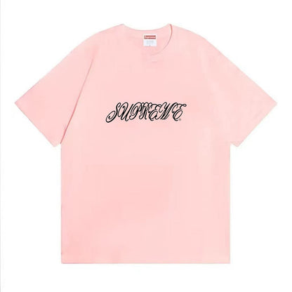款号M489#p40💰 Supreme SS26 WEEK8 Raised Script S/S Top 草书Logo做旧宽松落肩短袖T恤 男女同款 宽松版型 采用260克双纱纯棉 圆筒 从面料到 - view 6