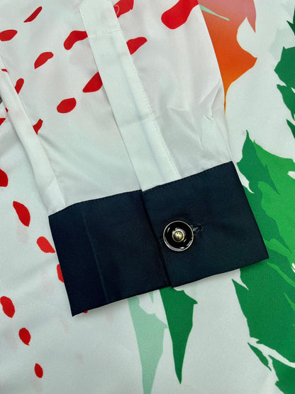 CASABLANCA Long Sleeved Silk Shirt #3494