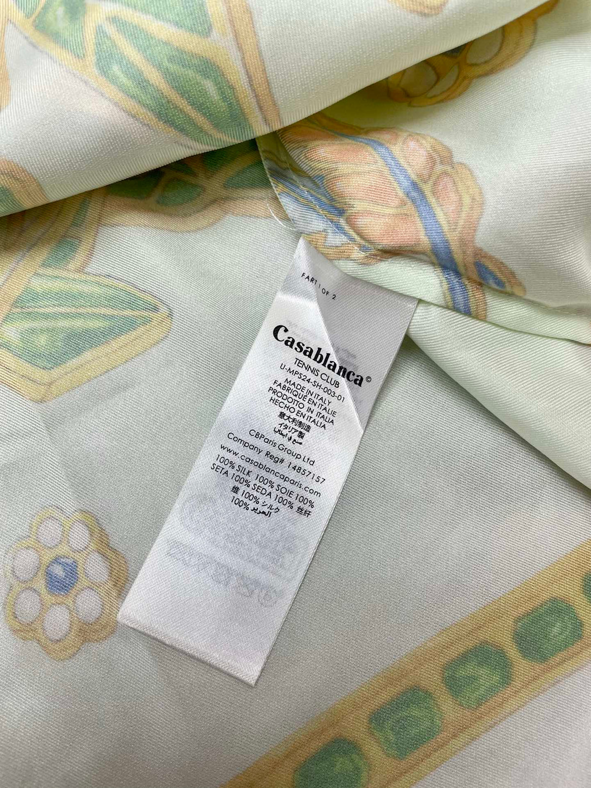 CASABLANCA Long Sleeved Silk Shirt #3508