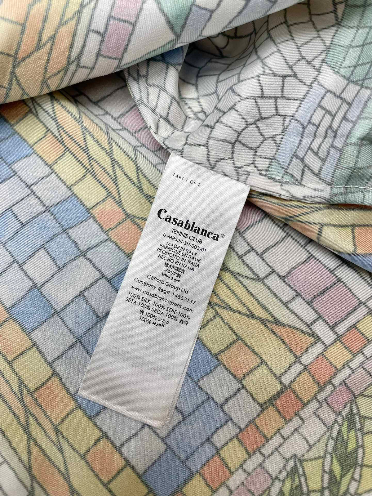 CASABLANCA Long Sleeved Silk Shirt #3497