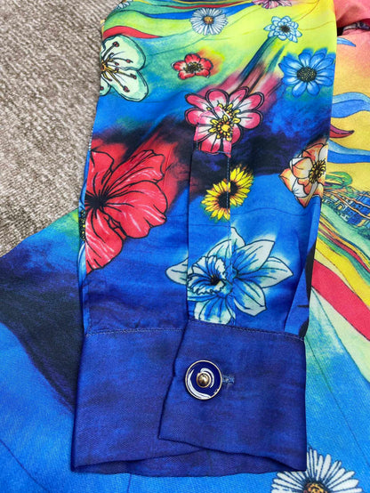 CASABLANCA Long Sleeved Silk Shirt #3464