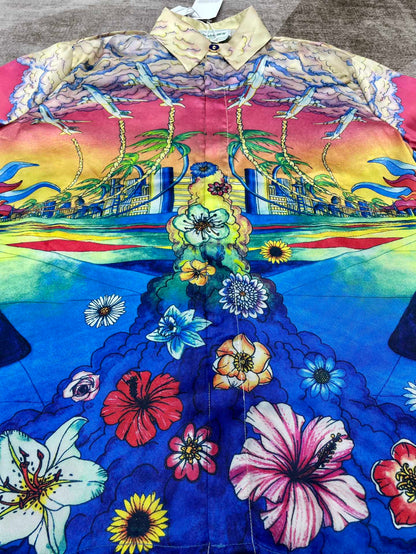 CASABLANCA Long Sleeved Silk Shirt #3464