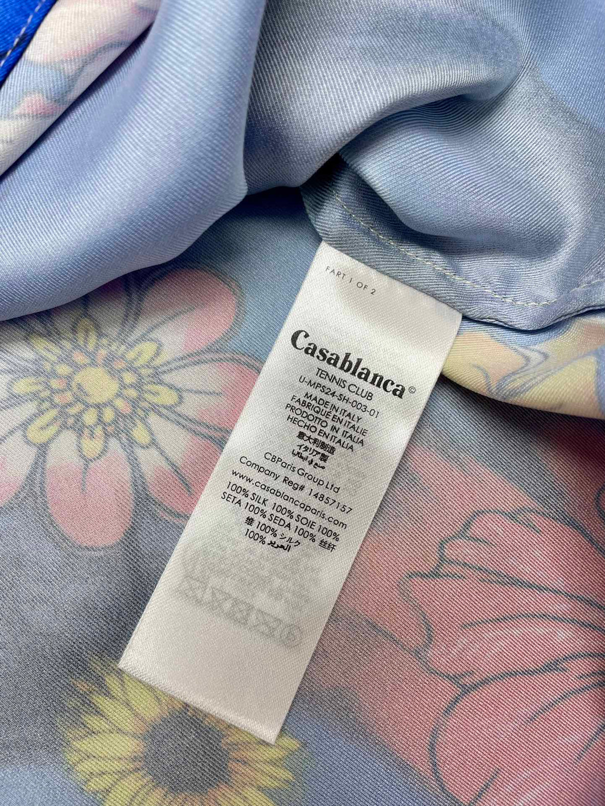 CASABLANCA Long Sleeved Silk Shirt #3464