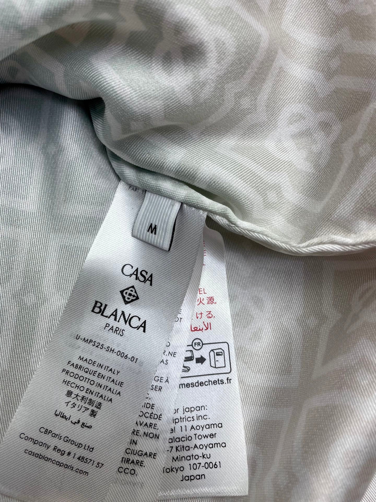 CASABLANCA Long Sleeved Silk Shirt #3528
