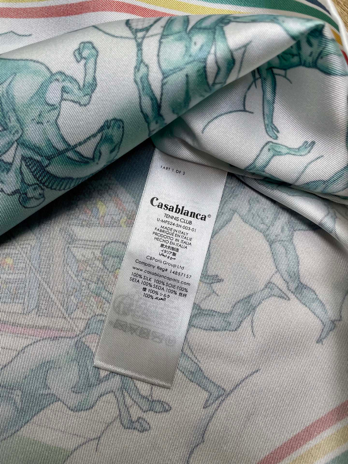 CASABLANCA Long Sleeved Silk Shirt #3523