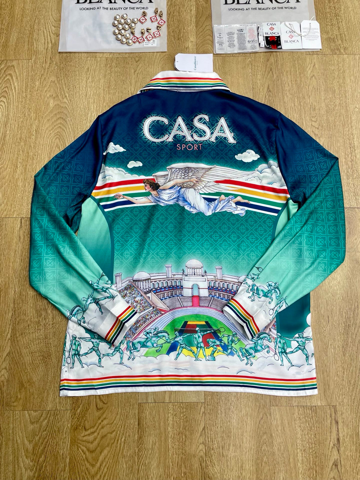 CASABLANCA Long Sleeved Silk Shirt #3523