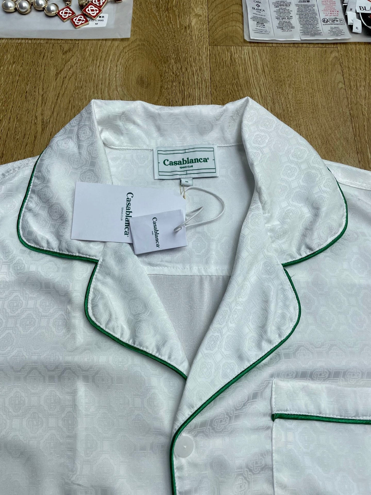 CASABLANCA Long Sleeved Silk Shirt #1024