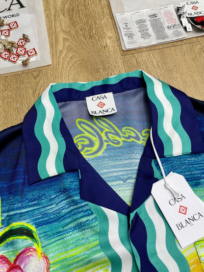 CASABLANCA Long Sleeved Silk Shirt #3547