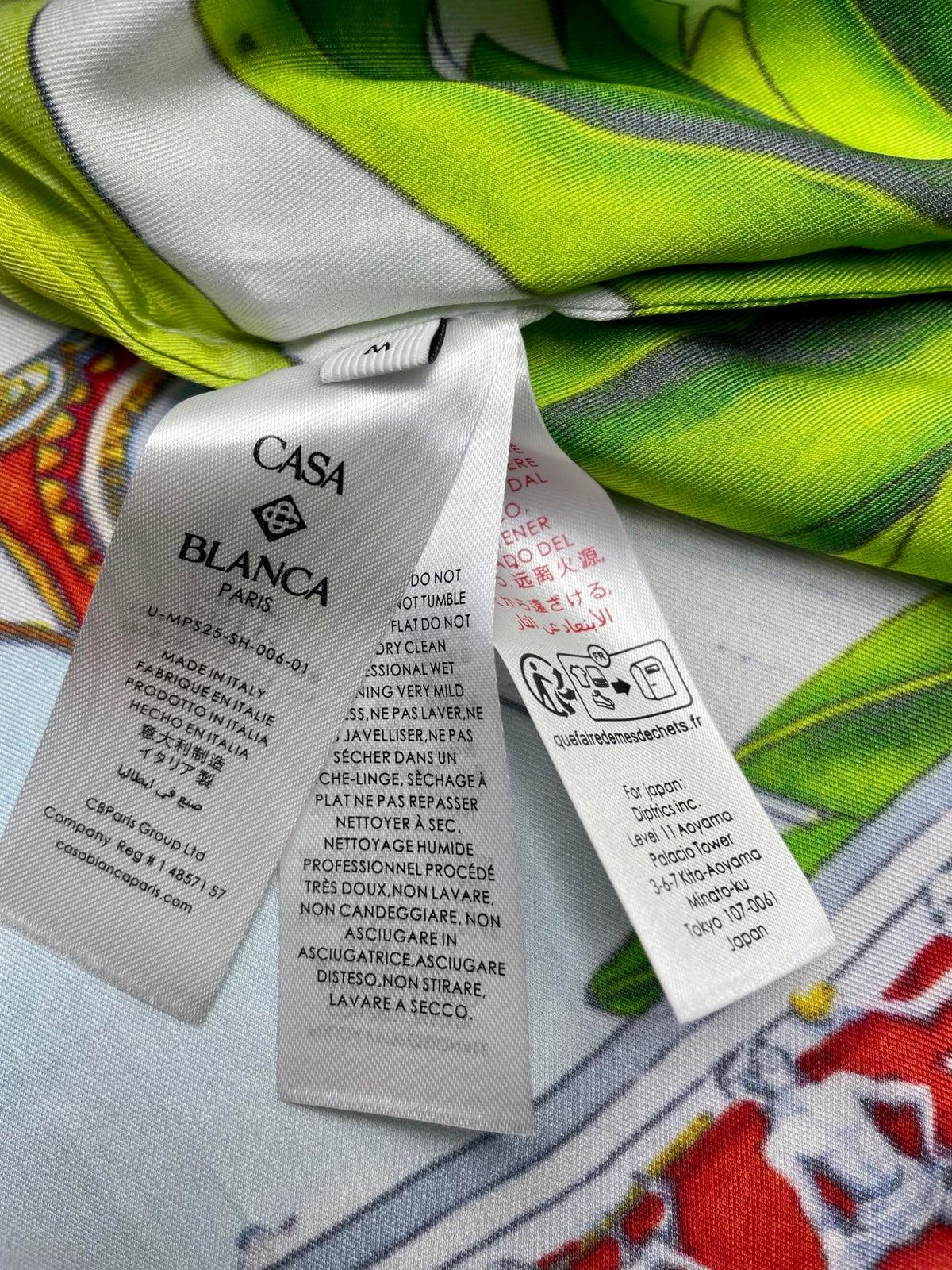 CASABLANCA Long Sleeved Silk Shirt #3552