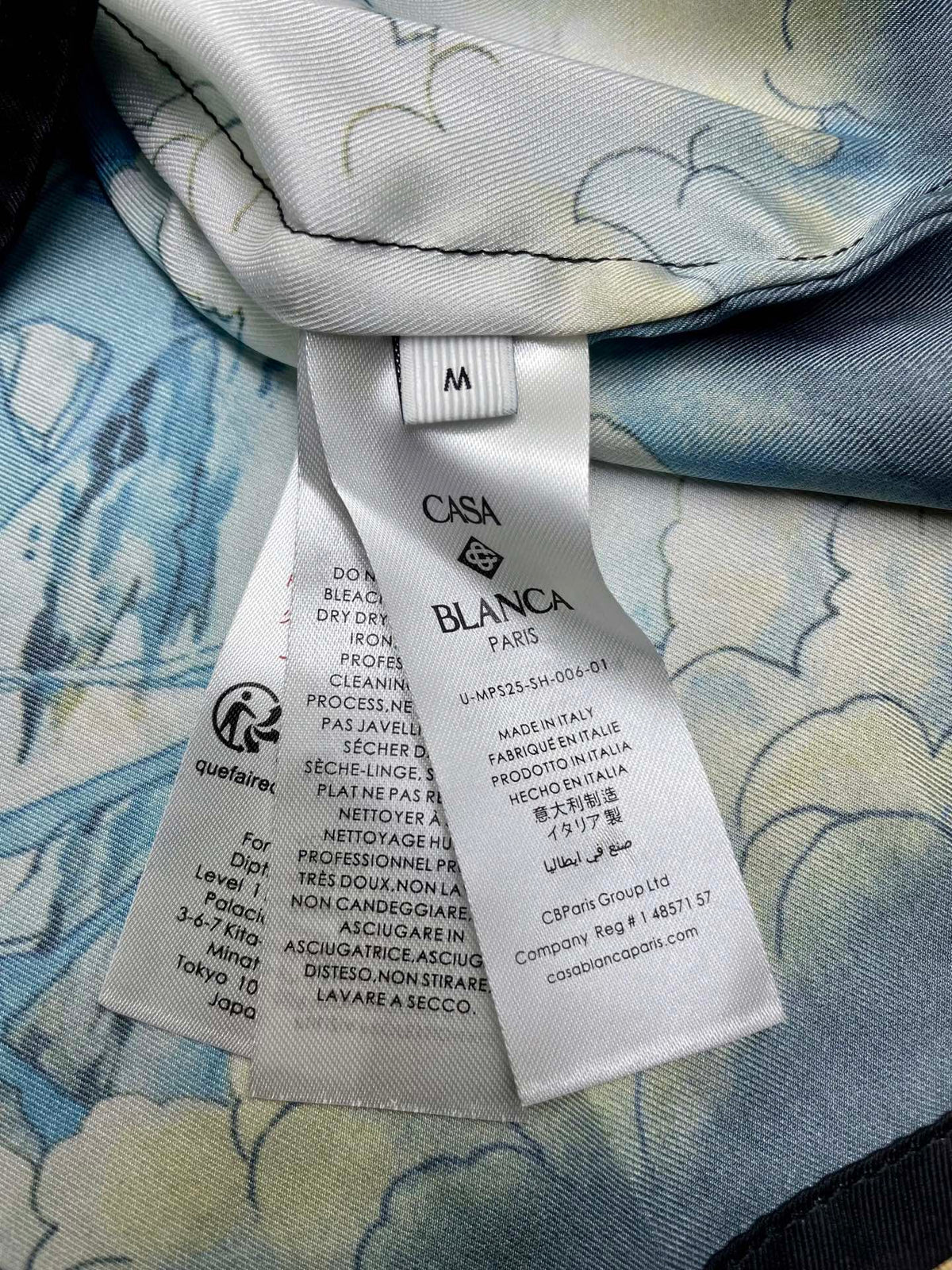 CASABLANCA Long Sleeved Silk Shirt #3569